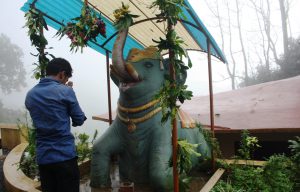 Man Praying Elephant God